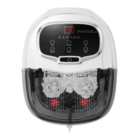 Costway electric foot spa bath with motorised shiatsu rollers and red light massage