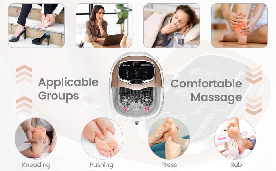 Electric Foot Spa Bath with Motorised Shiatsu Rollers product image 23