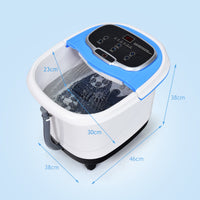 Costway electric foot spa bath with motorised shiatsu rollers and dimensions