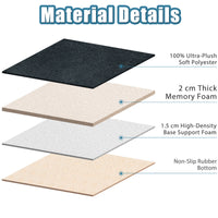 Multi-layer memory foam massage seat cushion with anti-slip rubber bottom, featuring adjustable vibration and heating.