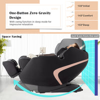 Costway Enjoyment 13 3D Full Body Massage Chair featuring zero gravity recline and space saving design