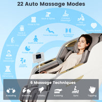 Costway Therapy 3D Zero Gravity Massage Chair featuring 22 auto massage modes and 6 techniques.