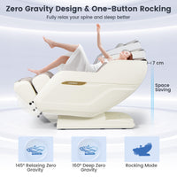 Costway Zero Gravity Massage Chair with 145 and 160 degree reclining modes.