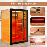 Mica heating panels and red light heating tubes