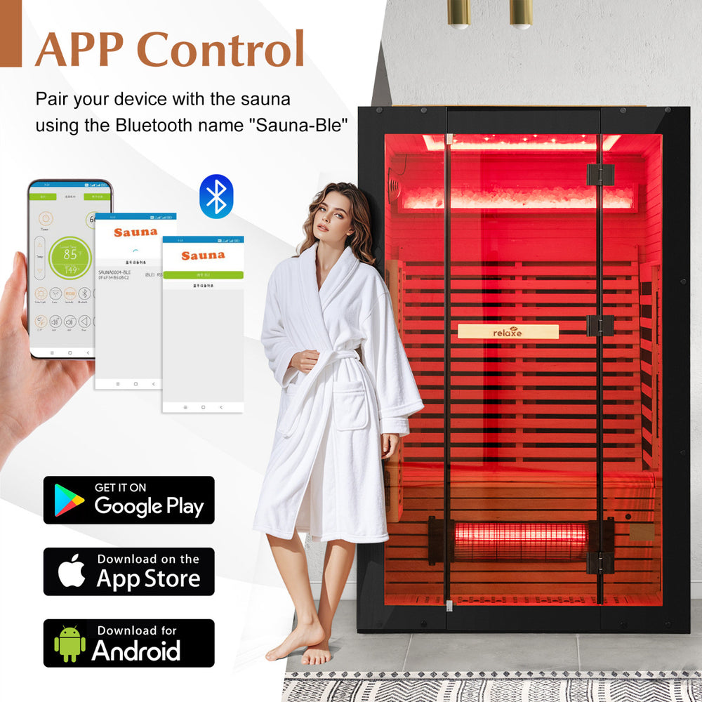 Infrared Sauna app controls