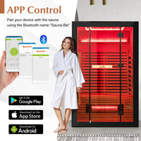 Infrared Sauna app controls