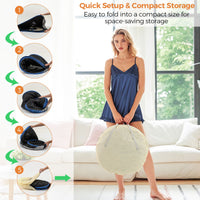 Portable steam sauna with quick setup, foldable design, and 1000W steam generator for home spa relaxation.